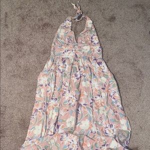 UO Maxi Halter Tie Dress